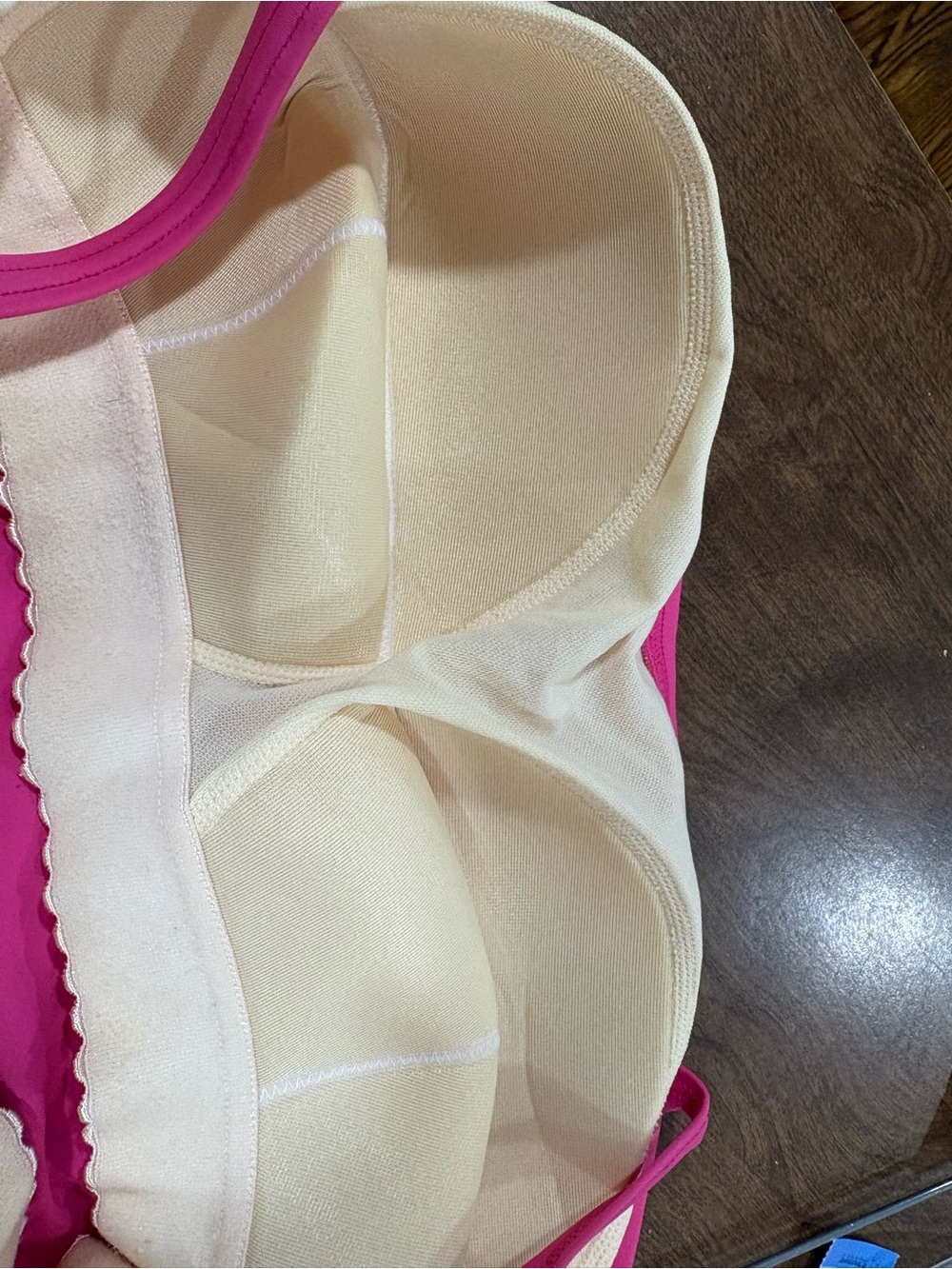 Cacique Swim Tiered Flounce Tankini Top With Built In No Wire Bra 22 - Picture 3 of 4